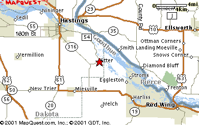 Map of Etter MN