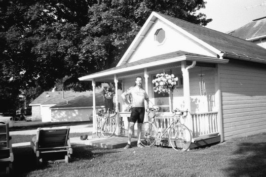 The author at
the Spillville B&B 